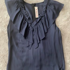 Marni sleeveless silk top